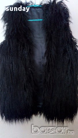 НАЛИЧЕН НОВ ПРЕКРАСЕН черен елек Л-ХЛ