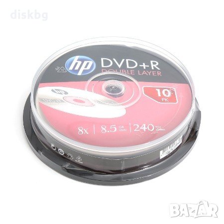 DVD+R DL 8.5GB HP, 240min, 8x - празни дискове двуслойни