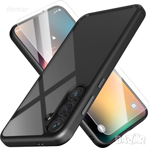 Прозрачен калъф MATEPROX за Samsung Galaxy S24 Plus/S24+ с протектор на екрана