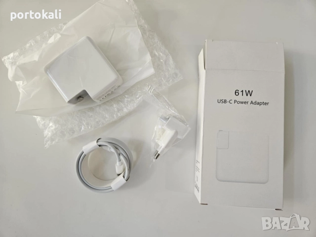 Захранващ адаптер зарядно за Apple Macbook, 61W USB PD, USB-C TypeC