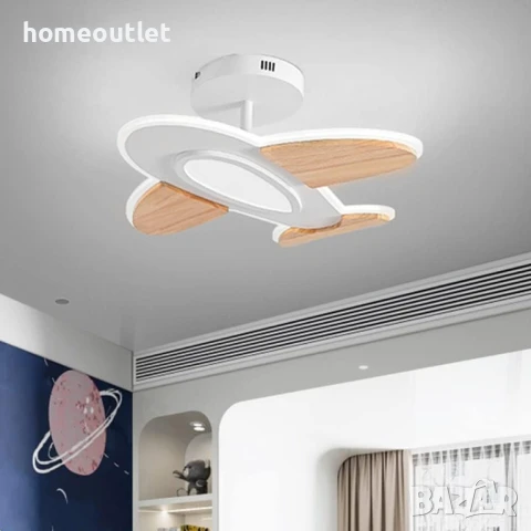 ПРОМОЦИЯ Атрактивна таванна LED лампа от солидна дървесина LED CEILING LIGHT X001JLW4TH