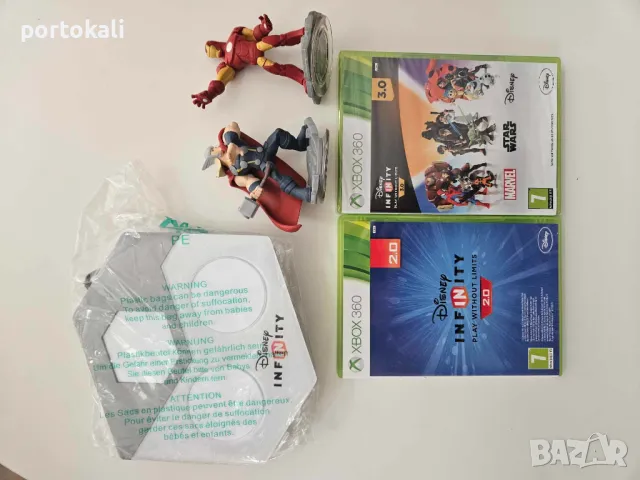 XBOX 360 Disney Infinity комплект 2 игри фигурки портал