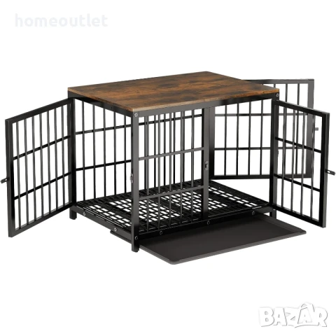 ПРОМОЦИЯ Клетка за кучета от стомана BINGOPAW P-XL171-M-BK