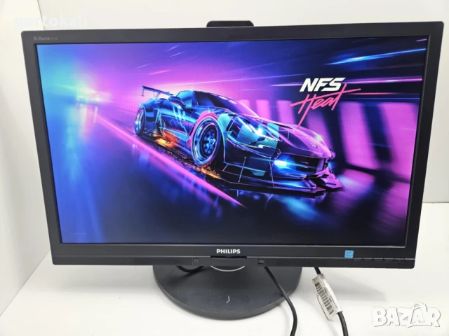 +Гаранция! IPS Монитор Philips 241B6QPYEB 23.8" инча + кабели