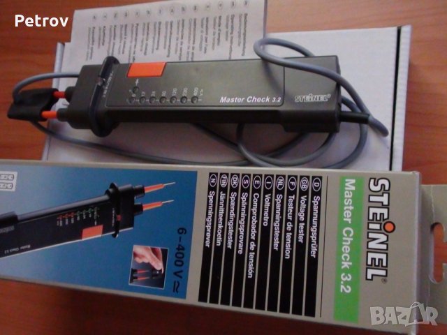 STEINEL Master Check 3.2 – Немски Уред за измерване на напрежение 6-400 V, “верига”, ЧИСТО НОВ !!!DE →
		Обява 30121473