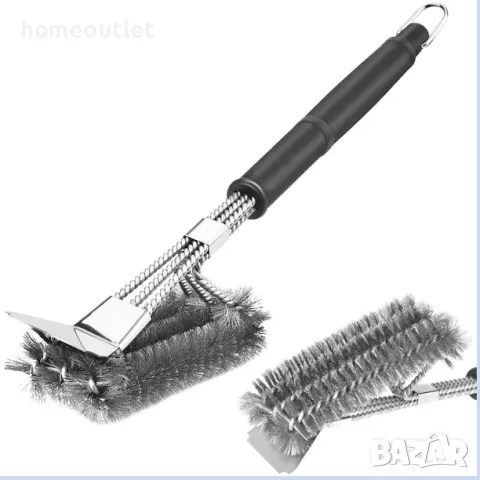 ПРОМОЦИЯ Четка за почистване на грил BBQ GRILL BRUSH (X000U0KIMJ)