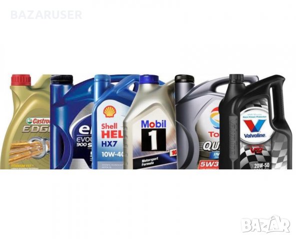 Mасло за леки и товарни Total,Elf,Castrol,Fuchs,Mobil,Shell, Liqui Moly,Valvoline,Repsol,Motul и др.