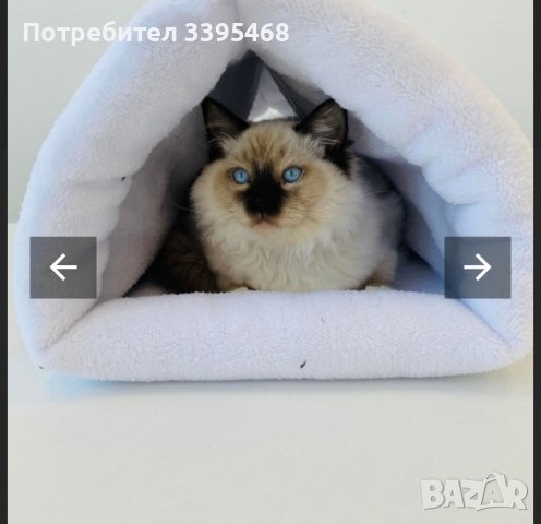 здравейте предлагаме ви Плюшено легло за малки и средни котки 2в1. , снимка 3 - Сиамска - 44374070