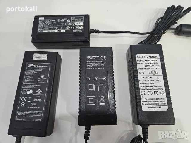 +Гаранция! Зарядно захранване захранващ адаптер 42V 48V 54V