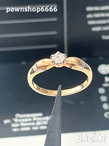 Сребърен пръсте 925 с позлата