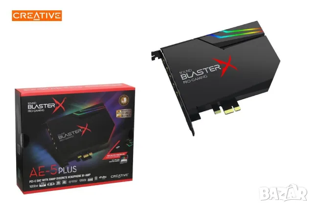 Звукова карта Creative Sound Blaster X AE-5 Plus/Xamp/RGB