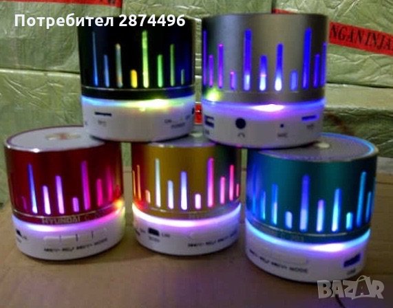 C-203 LED MP3 Колонка с FM радио USB,TF Карта памет
