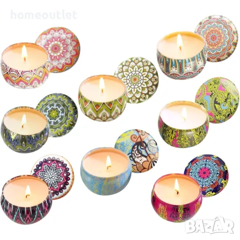 Комплект от 8 бр. ароматни свещи