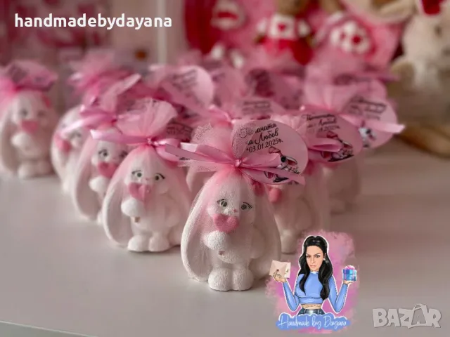 Подаръчета за гости - зайче