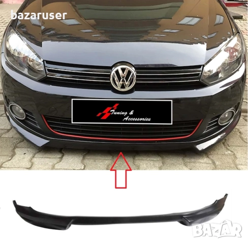 Нов Спойлер Лип №106 преден VW Golf -VI/254976
