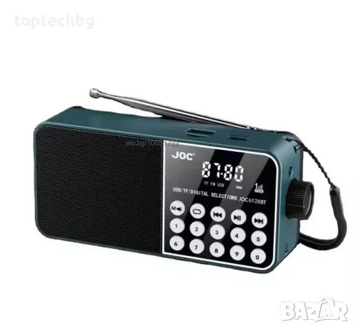 РАДИО JOC 6128 BT Портативна аудио система, FM МР3 SD USB