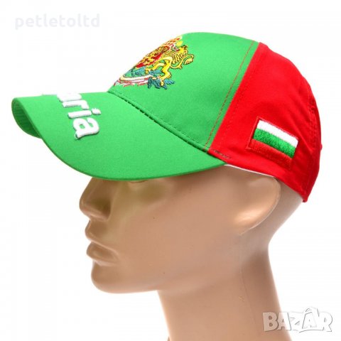 Шапка Bulgaria с козирка, декорирана с ГЕРБ на България и българския трикольор