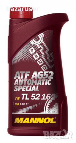 Трансмисионно масло MANNOL-ATF AG52 -хидравлика и автоматична скоростна кутия/жълто/ - 1л./211028