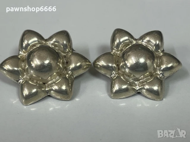 Сребърни обеци 925 / с печат Mexico /