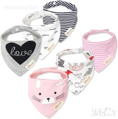 ПРОМОЦИЯ Лигавник за бебета и малки деца, к-кт от 6 бр., 0-3год. X000XUDDYZ