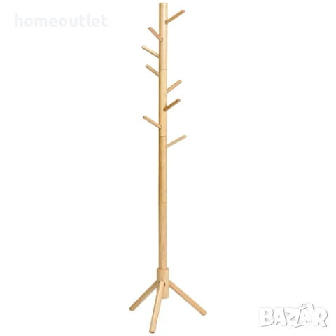 Дървена закачалка за дрехи с триъгълна основа и регулируема височина RF-1193