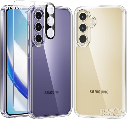 Калъф FNTCASE за Samsung Galaxy A35-5G удароустойчив военен клас, прозрачен