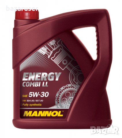 Двигателно масло MANNOL- 5W30 ENERGY COMBI LL - Long Life -4л. VW 504.00 VW 507.00 /211072