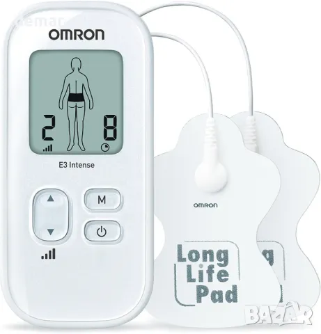 OMRON E3 Intense TENS машина за облекчаване на болката с 6 предварително зададени програми