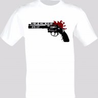 Криминале Pulp Fiction Ezekiel 25:17 Тениска Мъжка/Дамска S до 2XL, снимка 1 - Тениски - 14278411