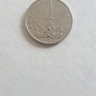 Монета 1 Чешка Крона 1996г. / 1996 1 Czech Koruna KM# 7, снимка 1 - Нумизматика и бонистика - 15816863