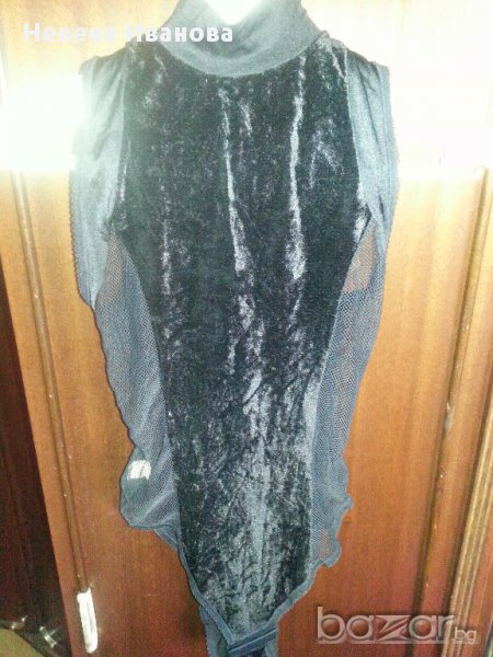 Боди черно без ръкав, снимка 1