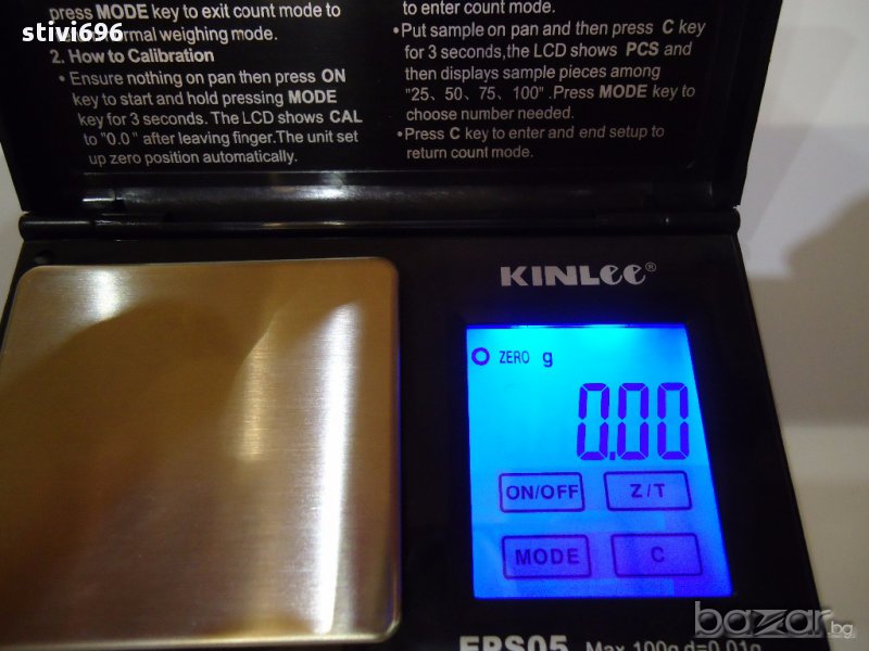 Eлектронна везна  Kinlee Eps05  0,1g до 0.500g безплатна доставка, снимка 1