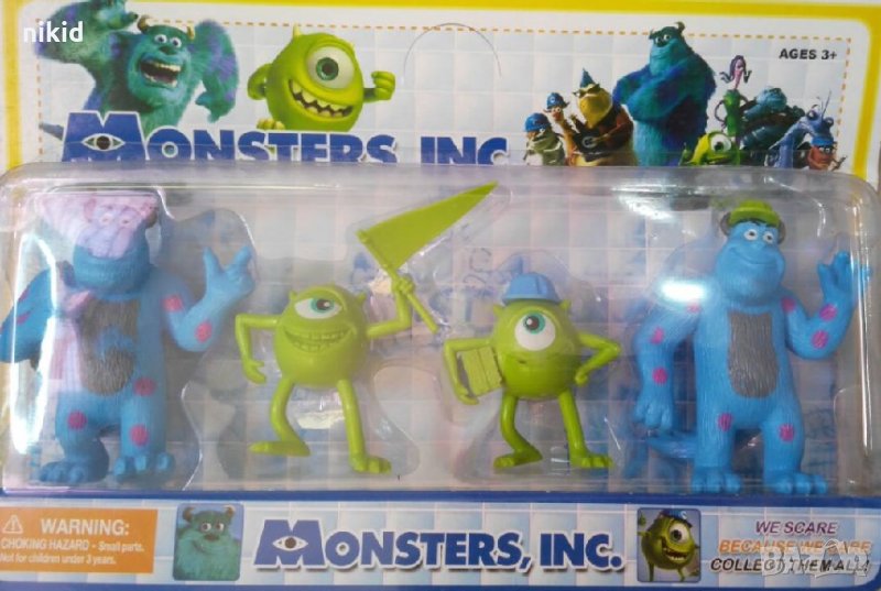 4 бр големи Monsters Университет за таласъми пластмасови фигурки PVC за игра и торта топер, снимка 1