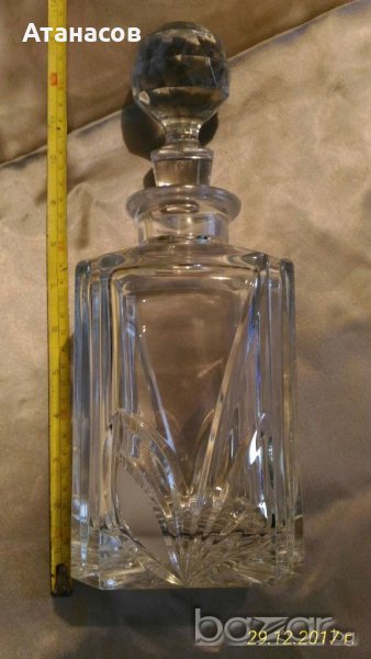 Кристална Гарафа за уиски коняк, снимка 1
