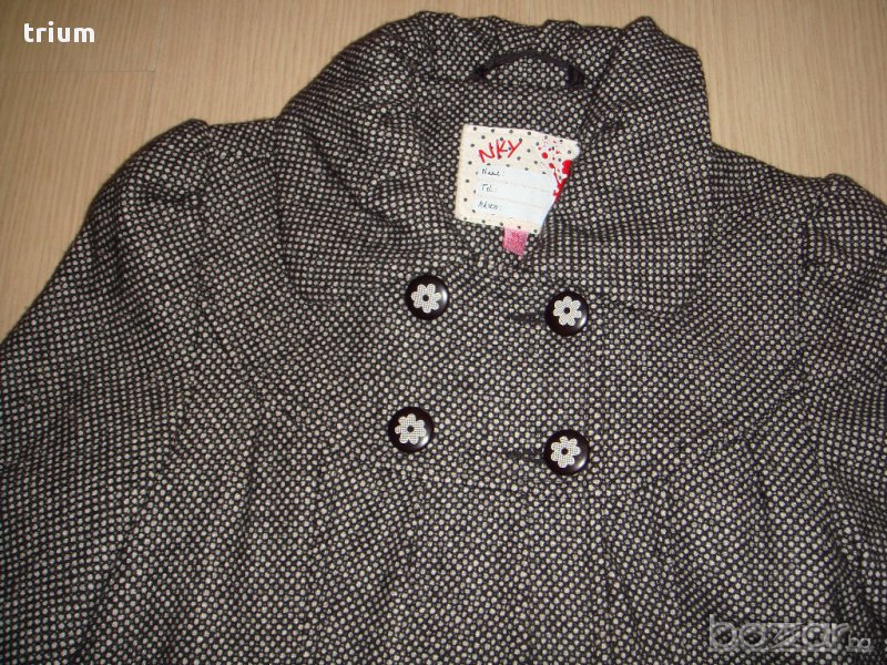 Детско елегантно палто NKY, вълна и вискоза,116см., 6г., снимка 1