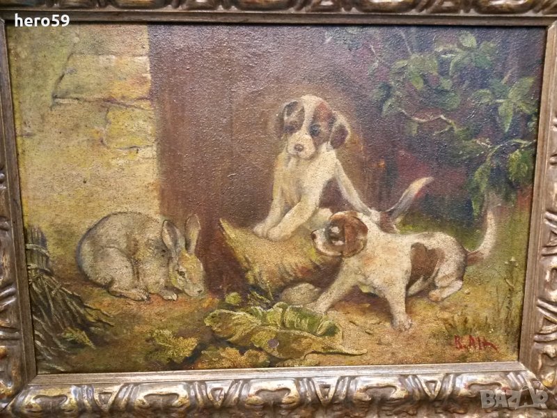 Много стара картина-масло/М.Радославовь 1895 г./, снимка 1