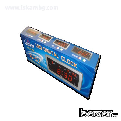 Настолен часовник с термометър + календар КОД 2158, снимка 5 - Други стоки за дома - 12979319