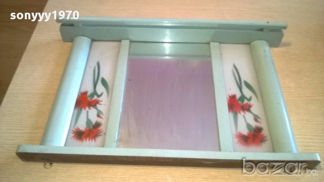 Ретро колекция-старинно огледало-антика-50х30х7см, снимка 4 - Антикварни и старинни предмети - 17745892