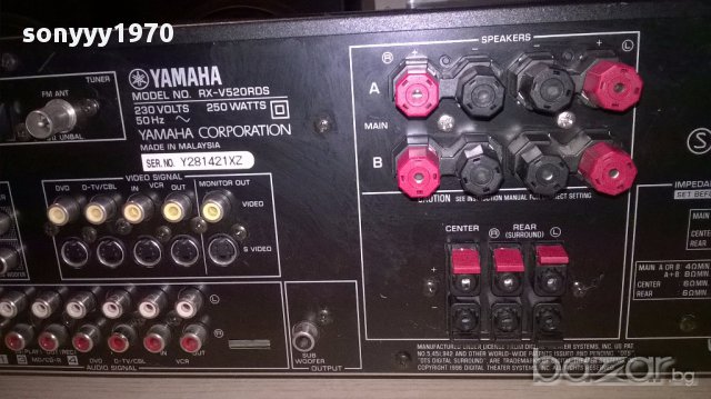 yamaha rx-v520rds/250w-receiver-внос швеицария, снимка 14 - Ресийвъри, усилватели, смесителни пултове - 17055780