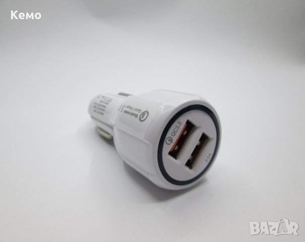 Двойно usb зарядно за кола 3.1А, снимка 4 - Аксесоари и консумативи - 23346578