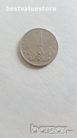 Монета 1 Чешка Крона 1996г. / 1996 1 Czech Koruna KM# 7