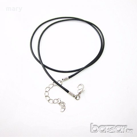 масивен заострен син кръст с циркон + шнур, снимка 3 - Колиета, медальони, синджири - 18590492