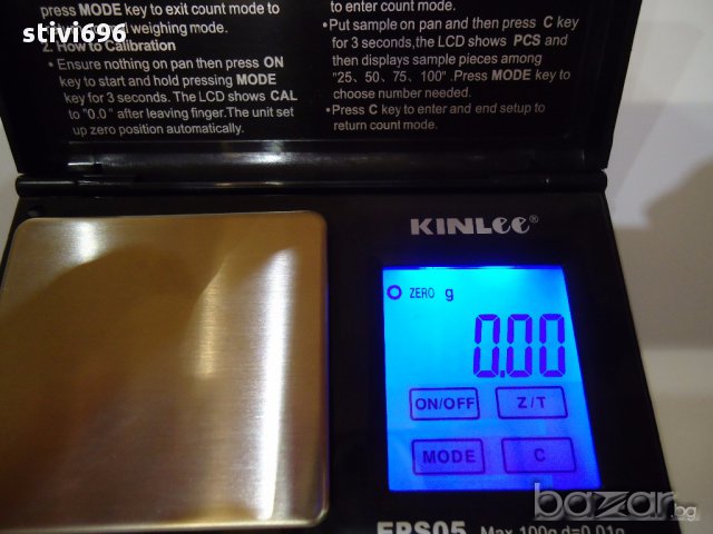Eлектронна везна  Kinlee Eps05  0,1g до 0.500g безплатна доставка, снимка 1 - Други - 10357430
