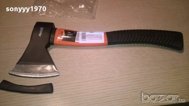 Яка брадва с фибро дръжка и гумена ръкохватка 40/15см/600гр, снимка 12 - Градински инструменти - 16367882