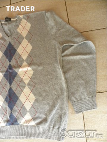 Мъжки пуловер ATLANT , 100% памук, снимка 2 - Пуловери - 16172234