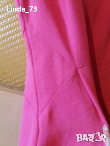 Дам.рокля-"H&M"-/полиестер+ликра/-цвят-цикламен. Закупена от Италия., снимка 5 - Рокли - 22610957