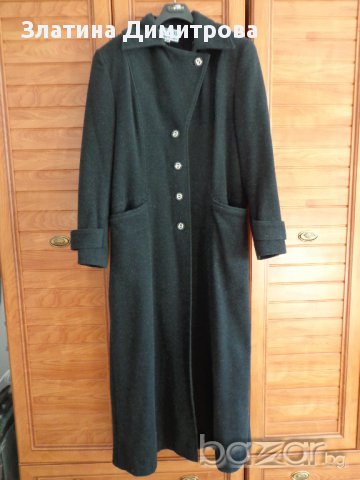 дълго дамско вълнено палто, снимка 1 - Палта, манта - 16689006