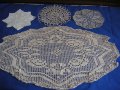 Дантелени Покривки 15 бр Ръчно Бродирани Карета Плетени покривки за маса ГОБЛЕН с птички Дантела, снимка 9