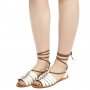 ПРОМО 🍊 SCHUH 🍊 Дамски сандали в бяло ест. кожа тип гладиатор № 39 и 40 нови с кутия, снимка 4
