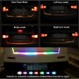 Многоцветна RGB Стоп LED светеща сигнална лента за багажник на кола , снимка 4